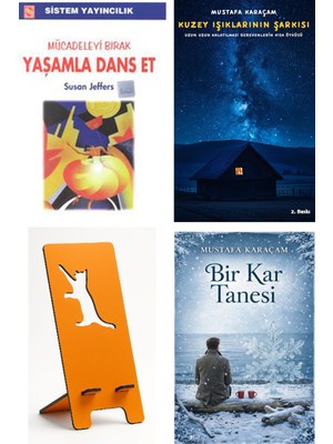 Sistem Yayıncılık Mücadeleyi Bırak Yaşamla Dans Et - Susan Jeffers + Kuzey Işıklarının Şarkısı + Telefon Tutucu + Bir Kar Tanesi