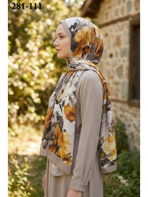 Sharell Desenli Bambu Kraş Pamuk Şal 281-111