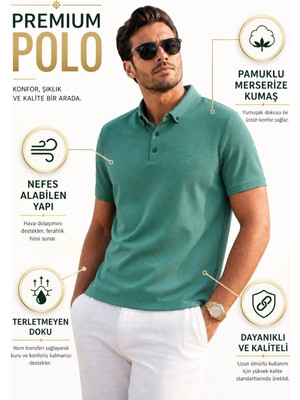 Luxic Core Luxıc Core Erkek Premium Polo Yaka Regular Günlük Tişört
