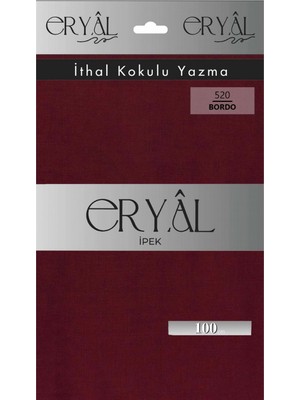 Eryal İpek Yazma Eryal Ipek Düz Renk Poşetli Oyalık Yazma 520 Bordo