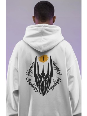 Sevbano Yüzüklerin Efendisi Film Sırt Baskılı Unisex Oversize Premium Hoodie