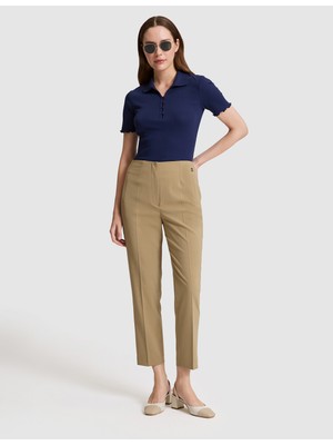 Pierre Cardin Kadın Bej Carrot Fit Kumaş Pantolon 50318977-VR011