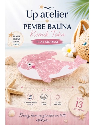 Up Atelier Plaj Modası Balina Kemik Toka 13CM