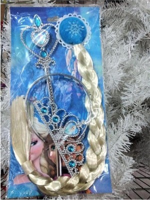 AyrStore Karlar Ülkesi Frozen Elsa Anna Sihirli Asa Saç ve Taç Seti Karlar Ülkesi