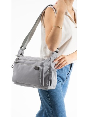 Baginn Kadın Omuz Çantası Paraşüt Kumaş Çapraz Askılı Postacı Çantası 32*24 cm Su Itici Kumaş