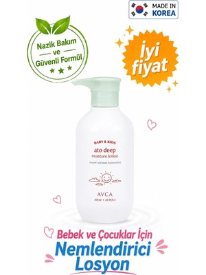 Avca Atopi Bebek ve Çocuk Nemlendirici Vücut Losyonu - Baby & Kids Ato Deep Moisture Lotion 500 ml