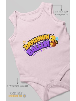 Morivo Kids Sıfır Kol Dayısının Ballısı Bebek Zıbını %100 Pamuk
