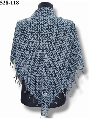 Huzurlu İpek Huzurlu Ipek Desenli Sökme Boncuklu Eşarp 528-118