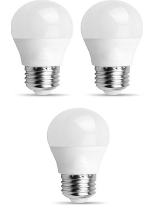 AyrStore Şahnet 6W E27 Mini Top Ampul 3000K Sarı Işık 3 Adet