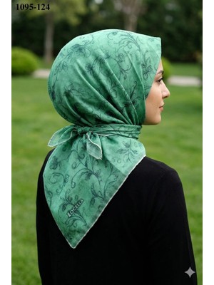 Lo'cella Soft Pamuk Eşarp (Elma Yeşili) 1095-124