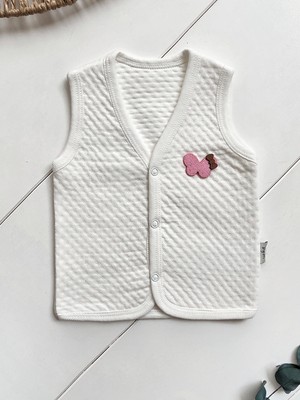 Panfilia %100 Pamuk Kapitone Penye Bebek Yelek / Kız Erkek Yelek
