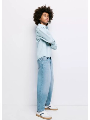 Mango Pamuklu Straight Fit Jean Pantolon