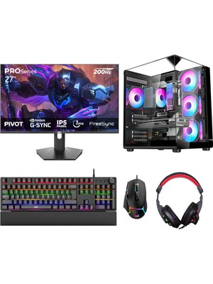 Turbox TX8591 Ryzen 7 5700X 32GB Ram 1tb SSD SSD 8gb RTX3050 23.6 Inç 200Hz Monitör Oyun Oem Paket