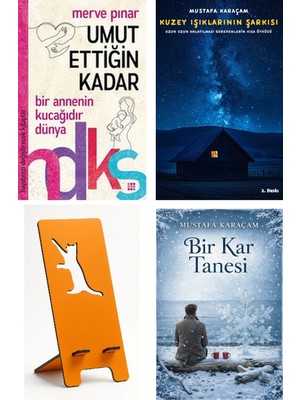 Dokuz Yayınları Umut Ettiğin Kadar-Hayatınızı Değiştirecek Kita... - Merve Pınar + Kuzey Işıklarının Şarkısı + Telefon Tutucu + Bir Kar Tanesi