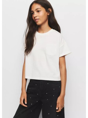 Mango Pamuklu Sırtı Açık T-Shirt