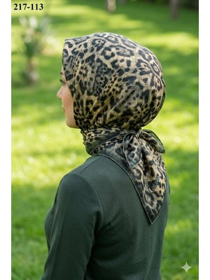 Lo'cella Soft Pamuk Eşarp (Leopar Desen) 217-113