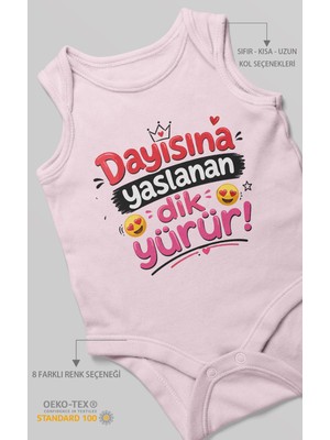 Morivo Kids Dayısına Yaslanan Dik Yürür Sıfır Kol Bebek Zıbını %100 Pamuk