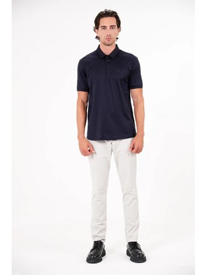 gmg firenze Polo Yaka Fermuarlı Basic Erkek T-Shirt