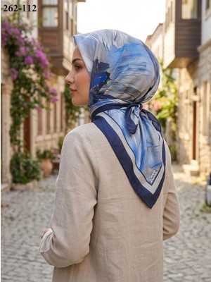 Moon Scarf Desenli Bambu Pamuk Eşarp 262-112