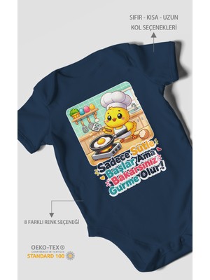 Morivo Kids Sadece Sütle Başlar Yazılı Kısa Kollu Bebek Body %100 Pamuk