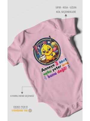 Morivo Kids Anneye Özel Kısa Kollu Bebek Body %100 Pamuk
