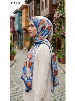 Sharell Fransız Ipeği Şal (Koyu Indigo) 248-116