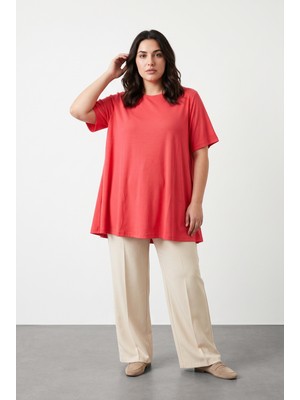 Stil Diva Fitilli Kumaş Eteği Bollaşan T-Shirt