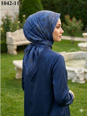 Velscarfs Soft Pamuk Parla Eşarp (Lacivert) 1042-119