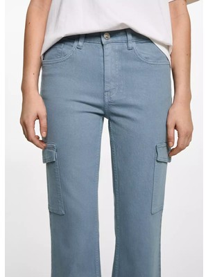 Mango Crop Flare Kargo Pantolon