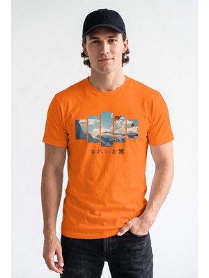 Unisex Regular Fit %100 Pamuk Bisiklet Yaka Premium Baskı Tişört