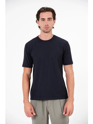 gmg firenze Bisiklet Yaka Kol Ucu Duble Erkek T-Shirt