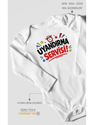 Morivo Kids Uyandırma Servisi Uzun Kollu Çıtçıtlı Bebek Body