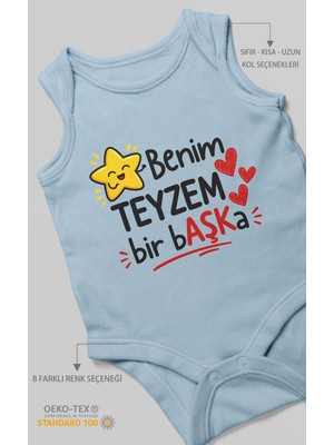 Morivo Kids Benim Teyzem Bir Başka! Sıfır Kollu Bebek Zıbını %100 Pamuk