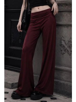 Bordo ve Kahverengi Subdued Yoga Pantolonu