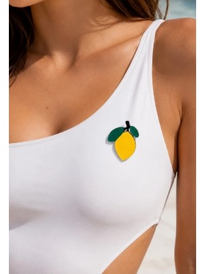 Metais Aksesuar Limon Broş
