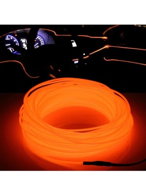 Araç Içi Neon Aydınlatma LED Göğüs Torpido Ledi Neon Ip LED Turuncu 2 Metre