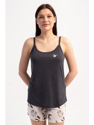 Kezokino Kadın Ince Askılı Şortlu Pijama Takımı C7T2N2215
