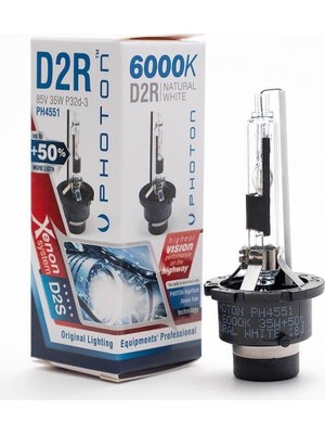 Photon D2R 6000K +%50 More Vısıon Ampul