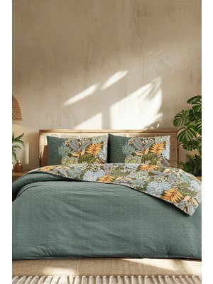 Doqu Home Jungle Muse Ranforce Nevresim Takımı Çift Solarıs