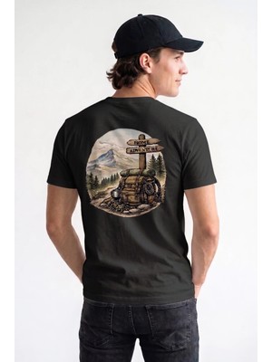 Unisex Regular Fit %100 Pamuk Bisiklet Yaka Premium Baskı Tişört