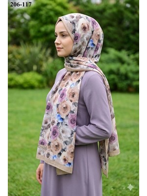 Belinda Scarf Bambu Kraş Pamuk Şal (Bej) 206-117