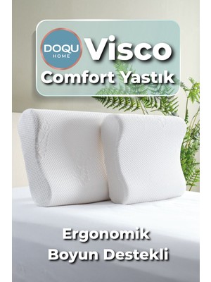 Doqu Home Visco Comfort Yastık Beyaz 51 x 42 cm