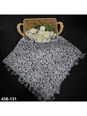 Firuze Eşarp Firuze Desenli Sökme Boncuklu Eşarp 436-131