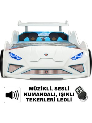 İnegöl'den Eve Lamborghini - Rs-1 - Arabalı Yatak, Kumandalı, Rüzgarlıklı Model