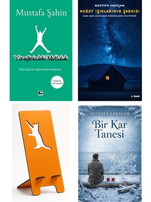 Çınaraltı Yayınları Yüreğimizdeki Mutluluk - Mustafa Şahin + Kuzey Işıklarının Şarkısı + Telefon Tutucu + Bir Kar Tanesi