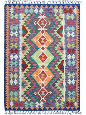 Kilim Co. Yünden El Dokuma Afgan Kilim 100X150 cm (1.5 M²)