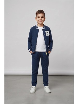 New Kids  Erkek Çocuk Eşofman Takımı Lcvrt Mevsimlik  Pamuklu Cepli