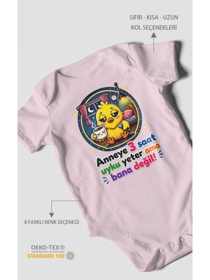Morivo Kids Anneye Özel Kısa Kollu Bebek Body %100 Pamuk