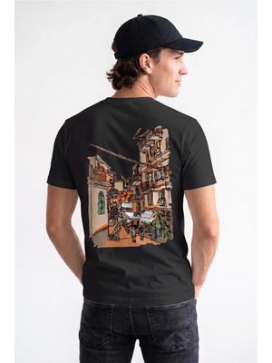 Unisex Regular Fit %100 Pamuk Bisiklet Yaka Premium Baskı Tişört