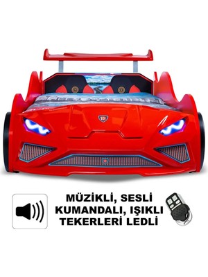 İnegöl'den Eve Lamborghini - Rs-1 - Arabalı Yatak, Kumandalı, Rüzgarlıklı Model